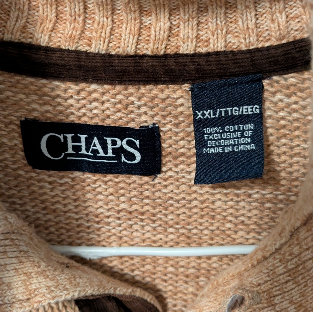 Chaps Men's Tan Sweater - Picture 4 of 5